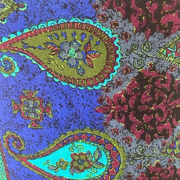 Hot Stuff Vintage 90’s Paisley Tank Top Made in USA Boho Y2K Sleeveless XS-S - Picture 4 of 6